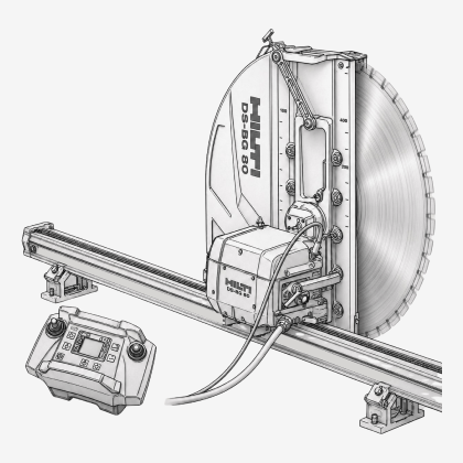 Wall Saw Cutting
