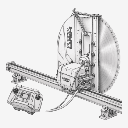 Wall Saw Cutting
